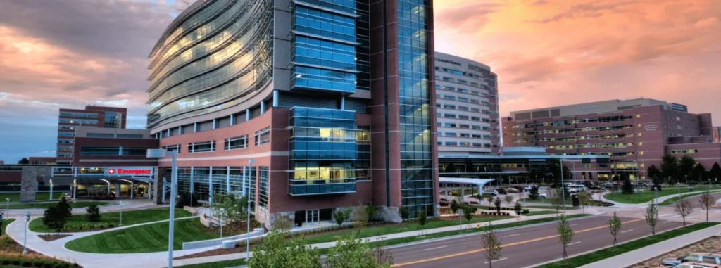 Campus médico de Anschutz al atardecer