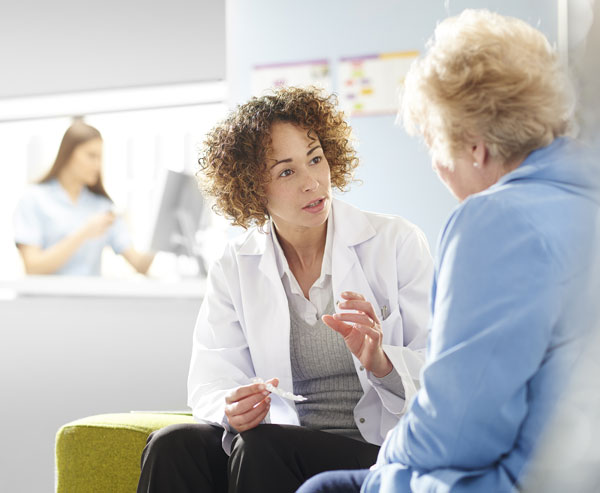 provider explaining a treatment