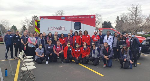 Volunteers at a community health fair