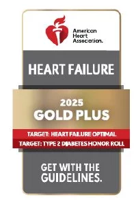 GWTG Heart Failure Gold Plus 2023 badge