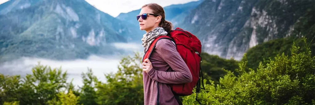 UCHealth Today relief for menopause symotoms, woman hiking.