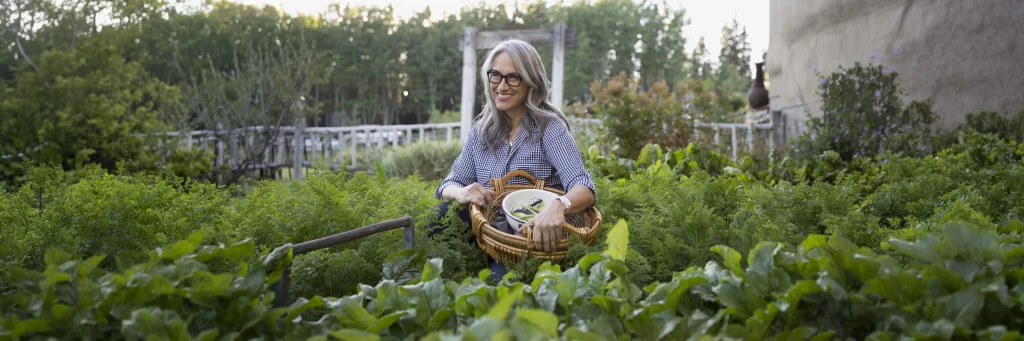 UCHealth Urogynecology woman smiling in garden