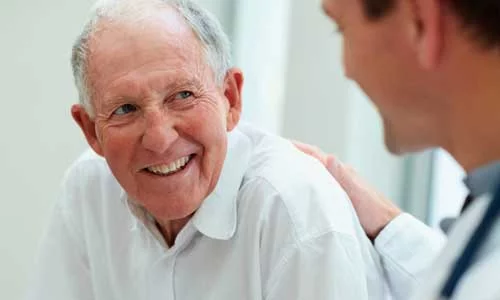 UCHealth Eye care cornea patient with provider.