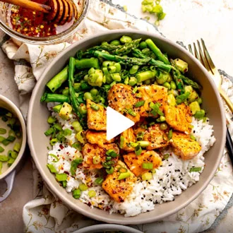 UCHealth on Instagram - Sweet. Spicy. Crispy. Hot Honey Salmon Bowls are the kind of dinner you’ll crave on repeat.