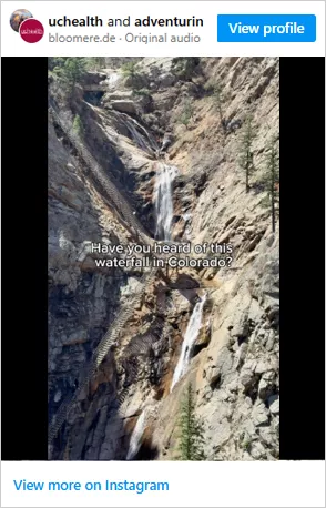 Guarde esto para su lista de deseos: Seven Falls at the Broadmoor.
