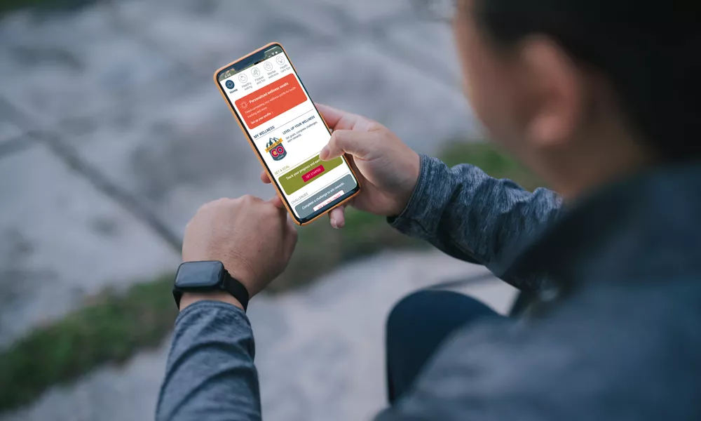 Rewards-based goals and wellness resources in the UCHealth app