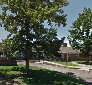Medical building surrounded by beautiful big trees