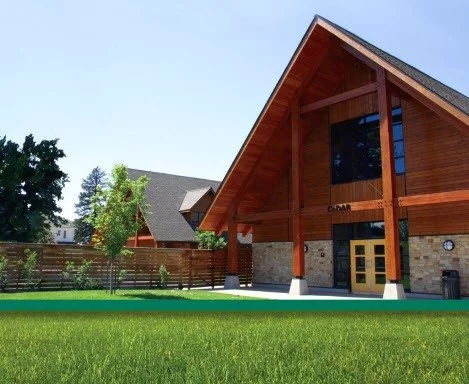 Beautiful log cabin looking building