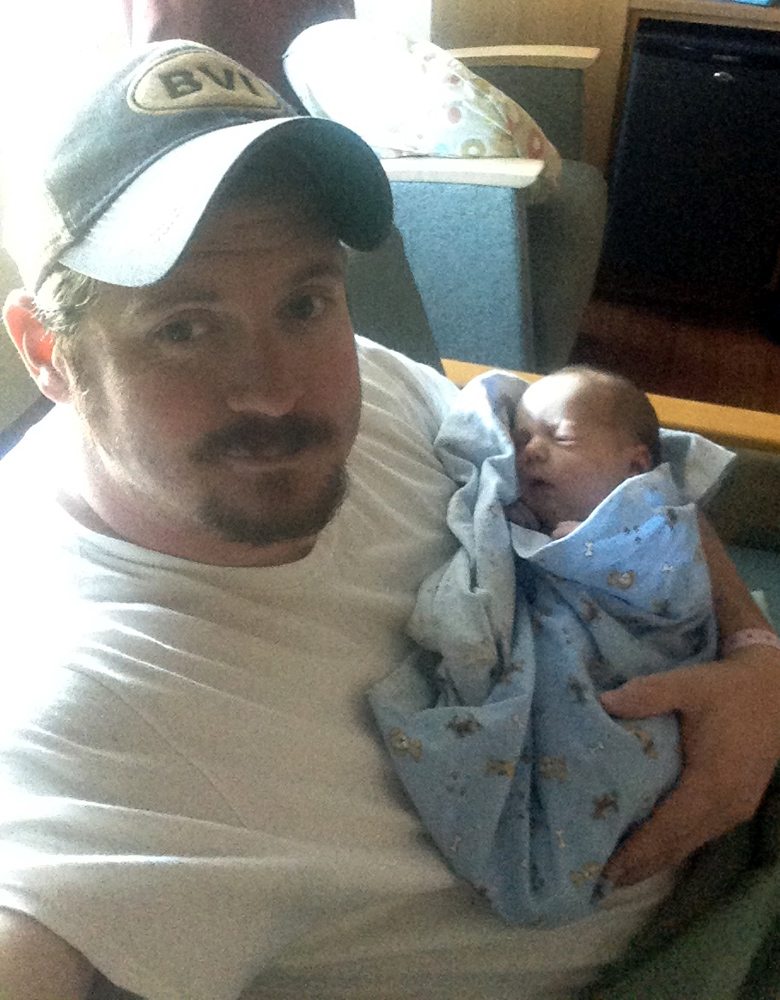 Craig Stalker with his daughter, Finnley
