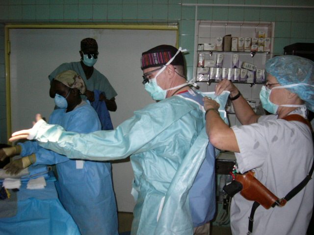 Enzenauer getting ready to operate