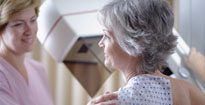 woman getting a mammogram asking how accurate are mammograms.