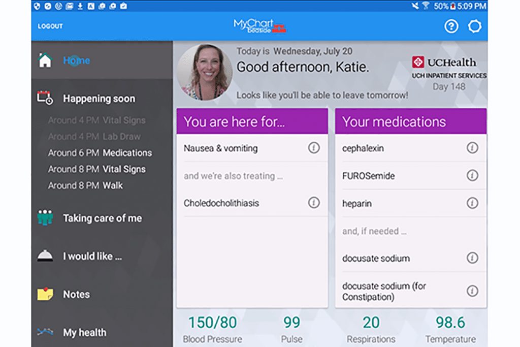 Tablets, Epic app put patients closer to their care UCHealth Today