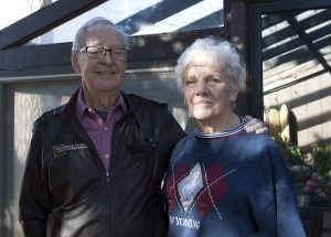Vivian and Woody Haines at their home in Laramie, Wyoming. Photo by Kati Blocker, UCHealth.