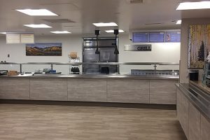 Memorial’s newly remodeled kitchen has modern amenities and new, healthy food options.