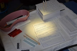 This photo shows a consent forms sexual assault survivors fill out to allow sexual assualt nurse examiners to collect evidence.