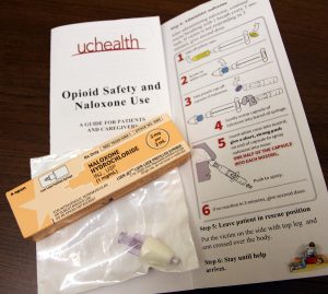The drug naloxone (brand name is Narcan) can reverse overdoses from heroin and other opioid painkillers. Narcan kits, now available at UCHealth retail pharmacies in northern Colorado, provide two doses of the drug, educational materials and instructions to administer the nasal spray.