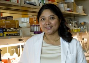 Maria Nagel, MD, in her University of Colorado School of Medicine laboratory