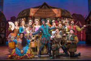 The cast of Something Rotten at the Denver Center for the Performing Arts.