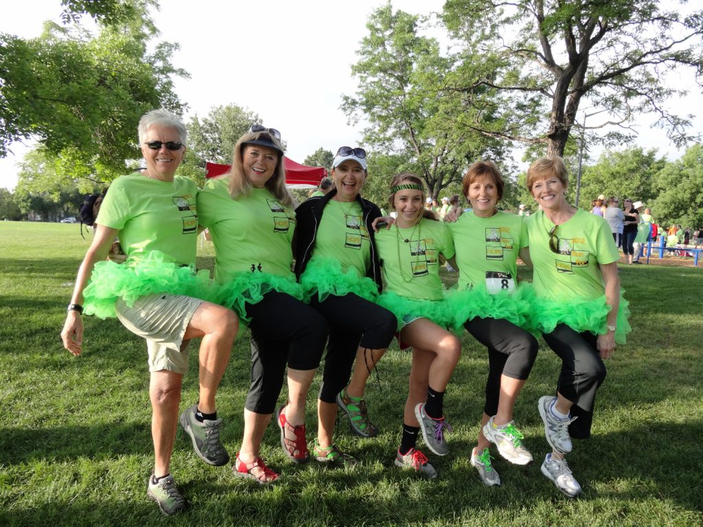 Jeanne Lambert and friends are pictured in this photo during the 2012 Run for Hope 5K event.