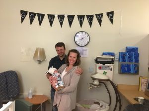 The Josephs finally got to go home on March 31. The nurses in the NICU made Finn a sign and paraded him around the unit before he left.