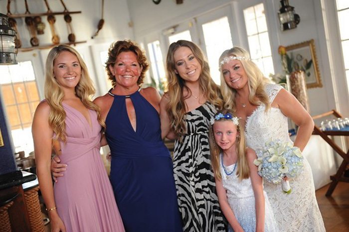 Gail Sadler is pictured with daughter Alexis, daughter-in-law Kathleen, daughter Shannon, and granddaughter Ava.