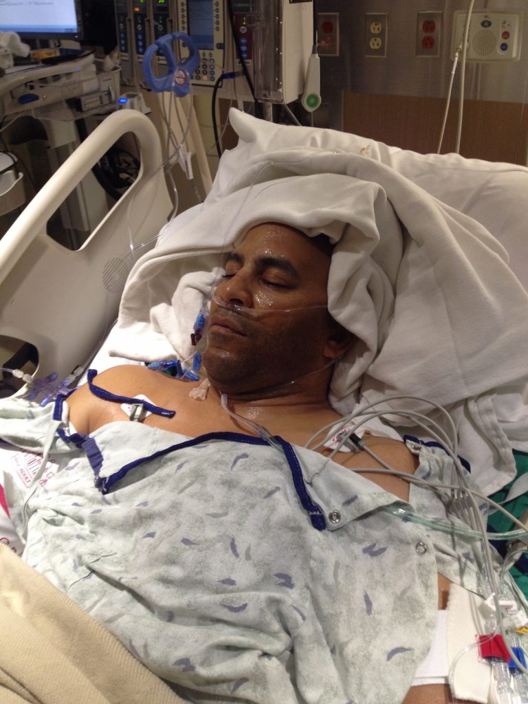 Jeff Bramstedt as he recovers from a liver transplant.