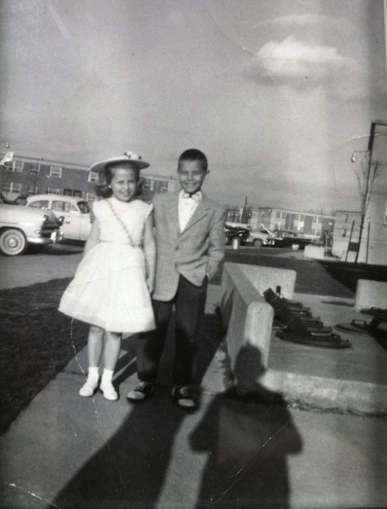Mary Anna and Sonny Hutchison post for a picture as kids in Kentucky. They are dressed up to go to a movie. Sonny now has lung and arthritis problems. Doctors who worked together helped him figure out that rheumatoid arthritis can be related to lung problems.