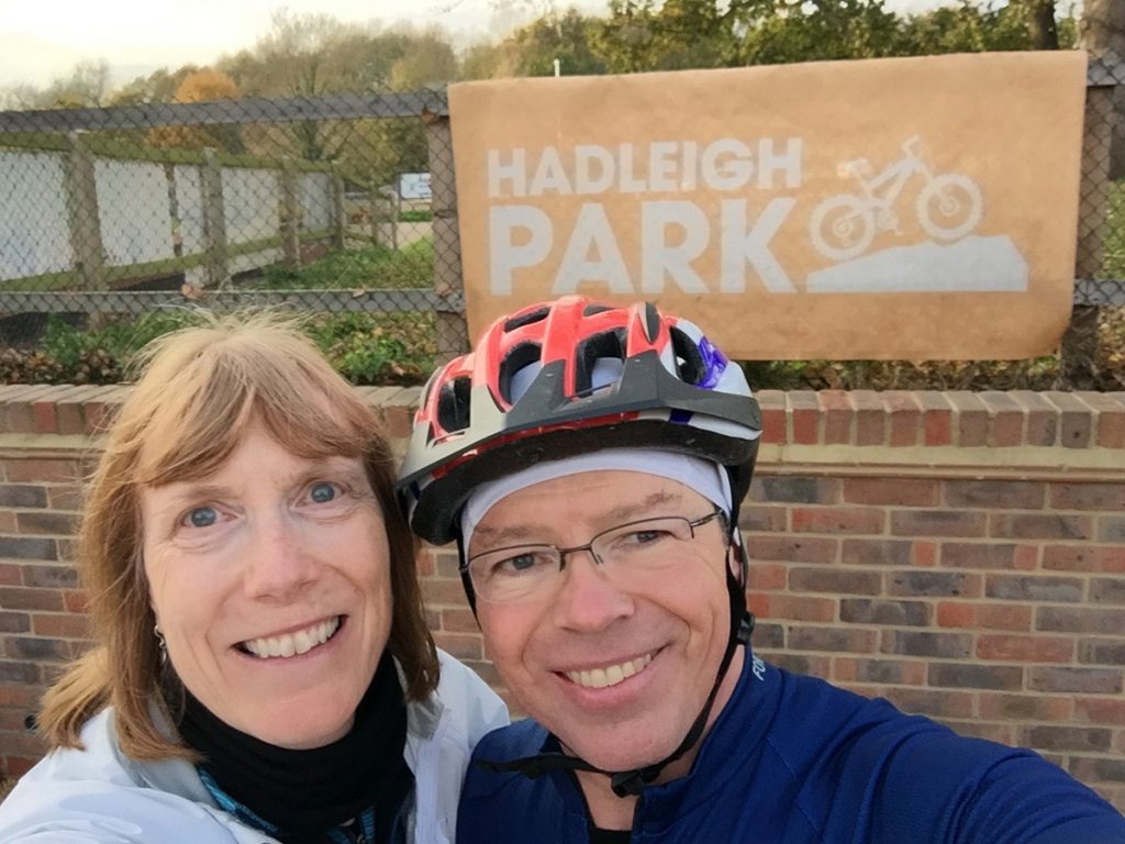 Marie and Aaron Macpherson at Hadleigh Park in November 2017.