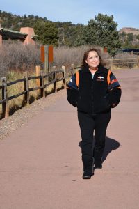 Linda Regis goes for a walk in Garden of the Gods Park