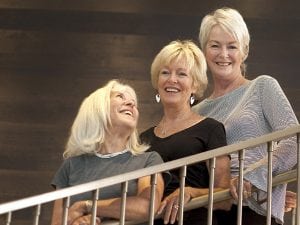 Sisters, from left, Lane Oesterle-Miller, Jill Hultin and Lynn Oesterle-Zollner. Photos by Joel Blocker, for UCHealth.