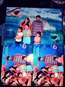Joe and Antoinette at the Denver Aquarium with daughters (from left) Jazmyn, Alizae and Ezmariah. The UCHealth Marketing team helped to arrange the trip for Alizaes birthday. Photo courtesy Antoinette Alire.