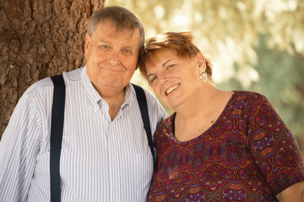 Ken Smith with his wife, Patsy