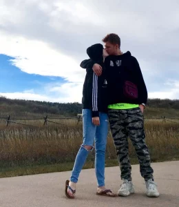 Christian kissing Grace