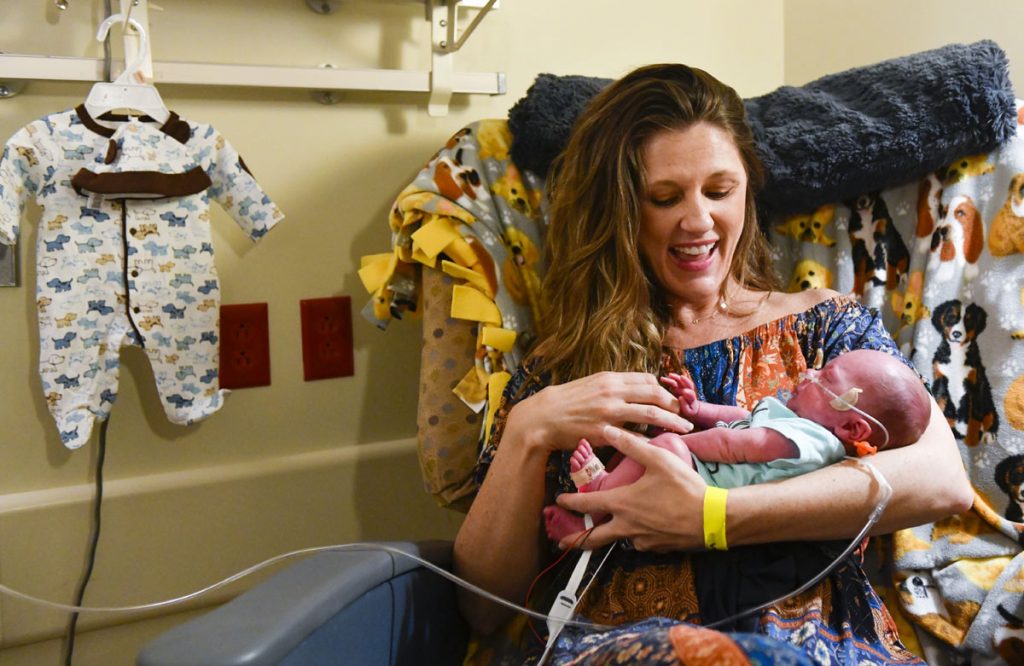 Amy Jo Martin loves being in each moment with her son, Lincoln. Photo by Cyrus McCrimmon for UCHealth.
