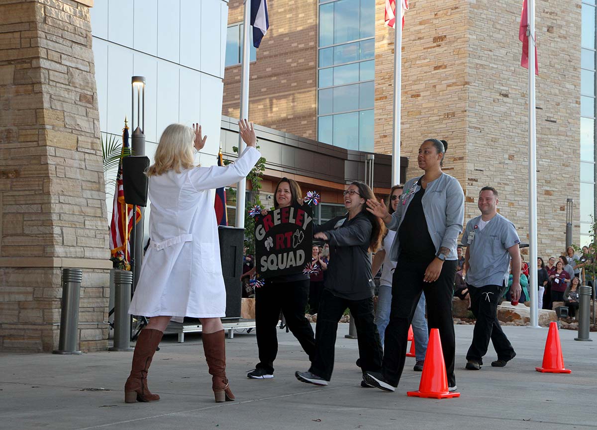 nurses celebrate Greeley Hospital opens
