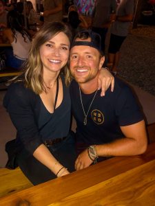 Rancher Nathan Kissack with his friend, Julia Popish.