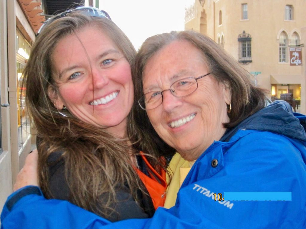 Marybeth Hoffman, right, with her mother, who moved to Denver to support her daughter through intensive chemotherapy treatments. Photo courtesy of Marybeth Hoffman.