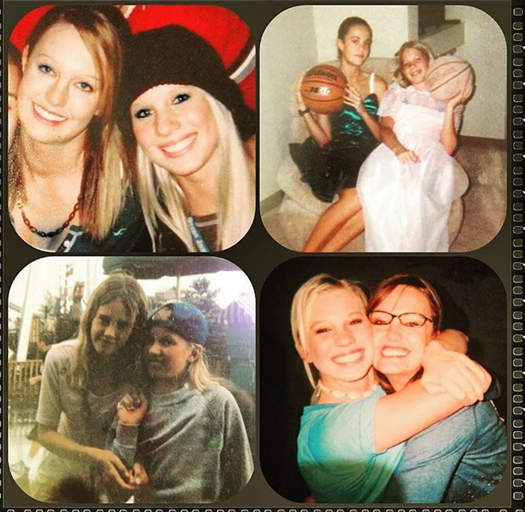 Lauren Race is a pro at coping with metastatic melanoma. As a teen she used tanning beds regularly. Here she poses with her friends.