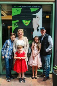 After being diagnosed with colon cancer, UCHealth invited the Alexander family to enjoy a day away from the clinics and test, with the cast of Wicked.