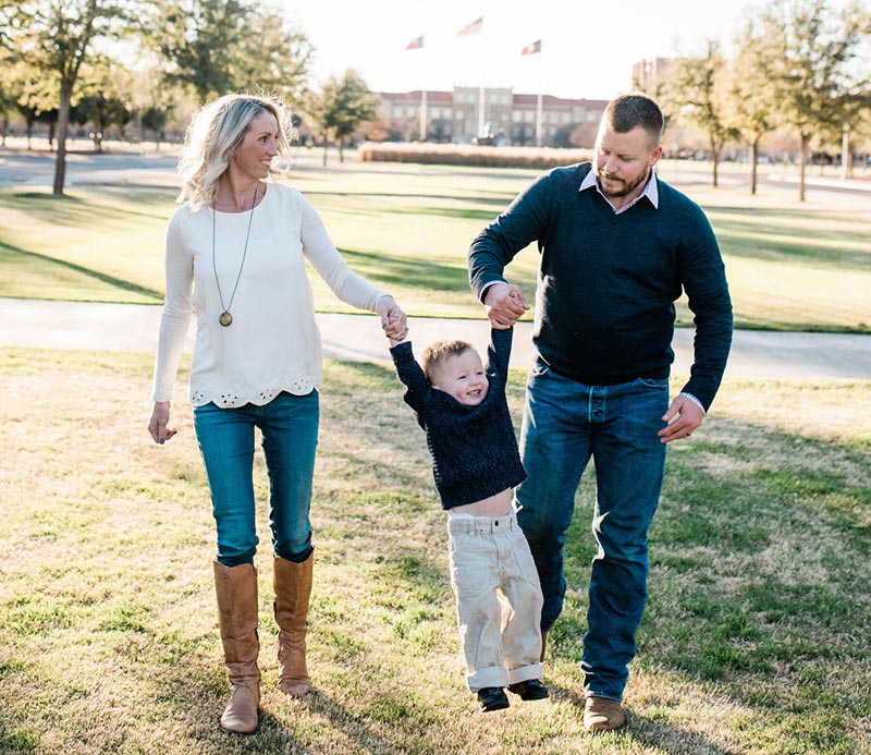 Kheli and Kirk Sears with their middle son, Tilman. He was born thanks to IVF. The University of Colorado fertility lab now has a new system to protect frozen embryos.