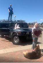 first convalescent plasma patient in Colorado leaves ICU - family greeted Dr. Michael Leonard outsdie