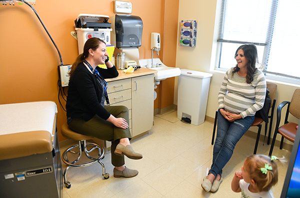 birth during a pandemic. Dr. Molly Hoss speaks with Amanda Kronebusch about the plans for her birth during one of Amanda's last prenatal visits.