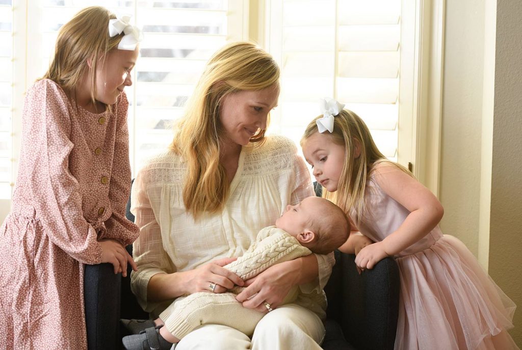 Photo of Jenny York with her three kids