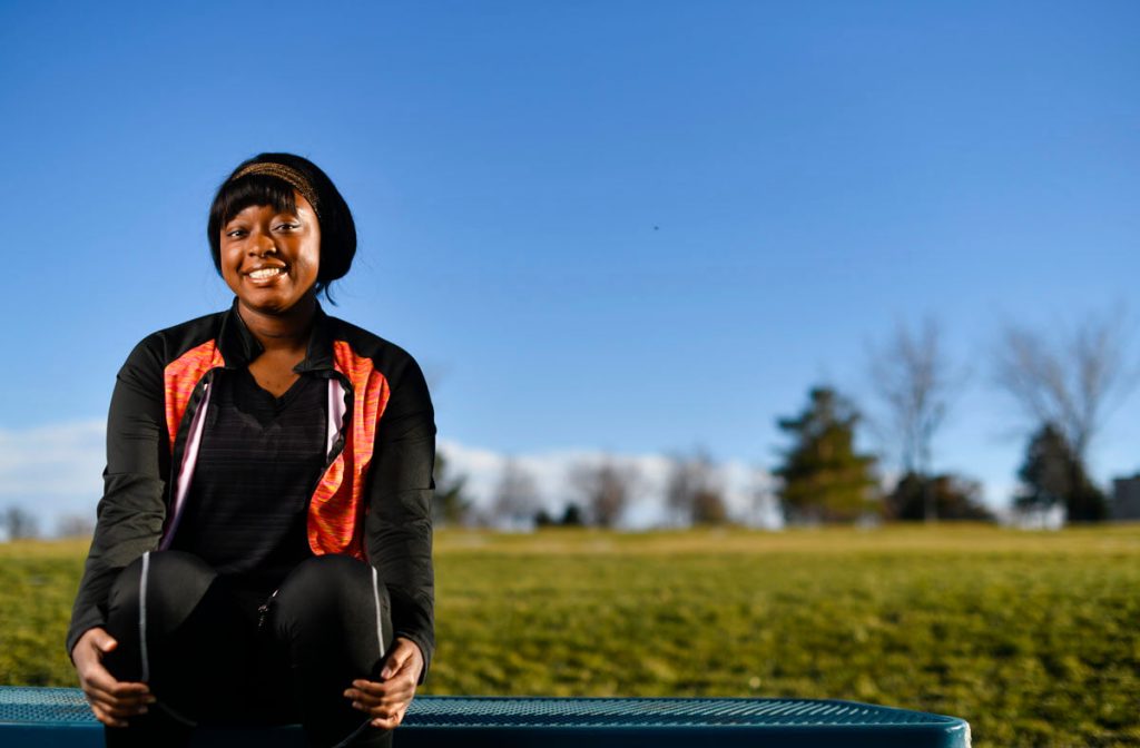 Aunjane Ayers, at a park, waited for a long time for what turned out to be a very tricky diagnosis for her breathing difficulties.