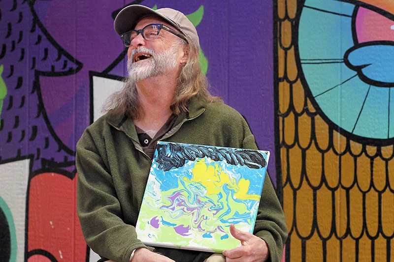 Jeff attends stroke support groups across northern Colorado, where he’s become known as a steady, uplifting presence. Photo by Joel Blocker, for UCHealth.