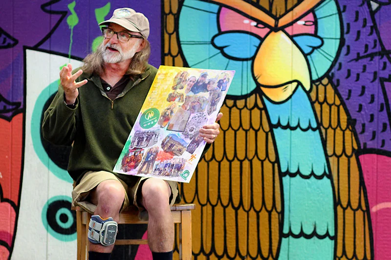 For Jeff, art has become a way to document his stroke journey. He embraces new opportunities and works hard to keep growing, recovering and inspiring other stroke survivors. Photo by Joel Blocker, for UCHealth.