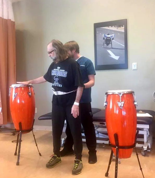 After his stroke, Jeff Greve had to work hard to get his motor skills and balance back. Photo courtesy of Jeff Greve.