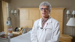 Dr. Campbell at UCH where he leads a coronavirus vaccine trial.