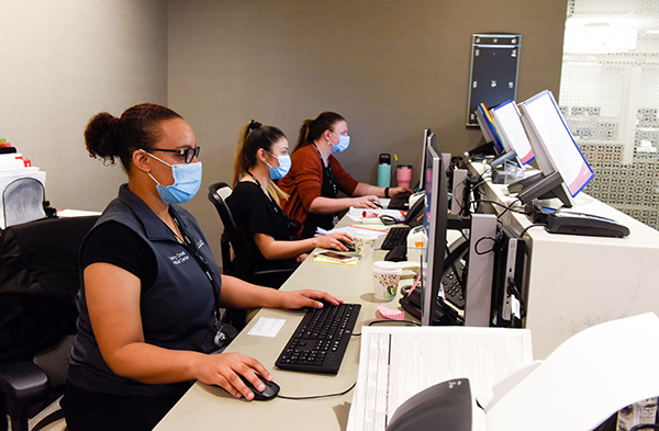 exceptional cancer care Cherry Creek. Receptionists at the Breast Center at the Cherry Creek Medical Center
