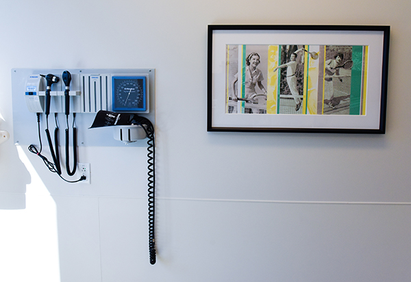 new medical center Cherry Creek - tennis art in the orthopedics area